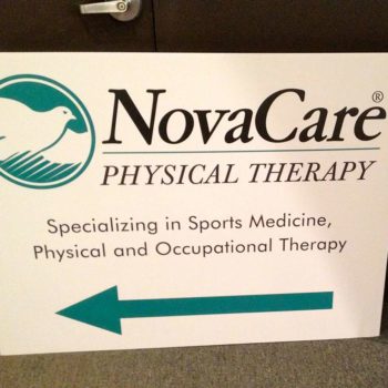 NovaCare directional sign
