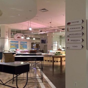 Custom directional signage for Eataly