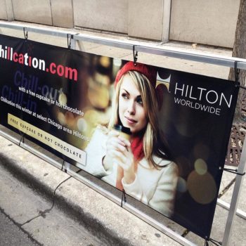 Hilton outdoor banner