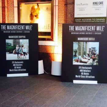Custom banners for The Magnificent Mile