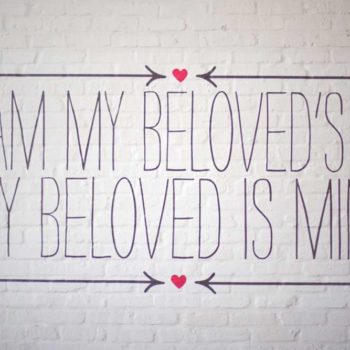 I am My Beloved's window graphic