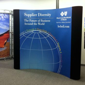 Supplier Diversity booth covering