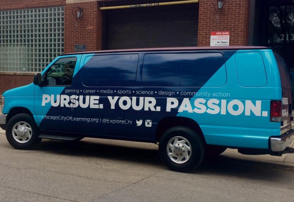 Chicago City of Learning truck wrap