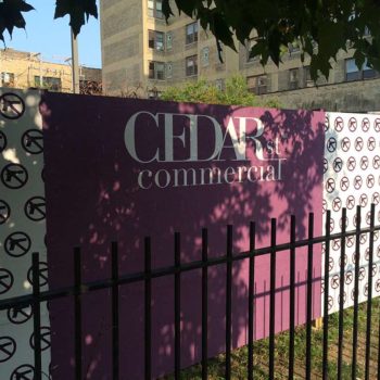Cedar St. Commercial outdoor wall covering