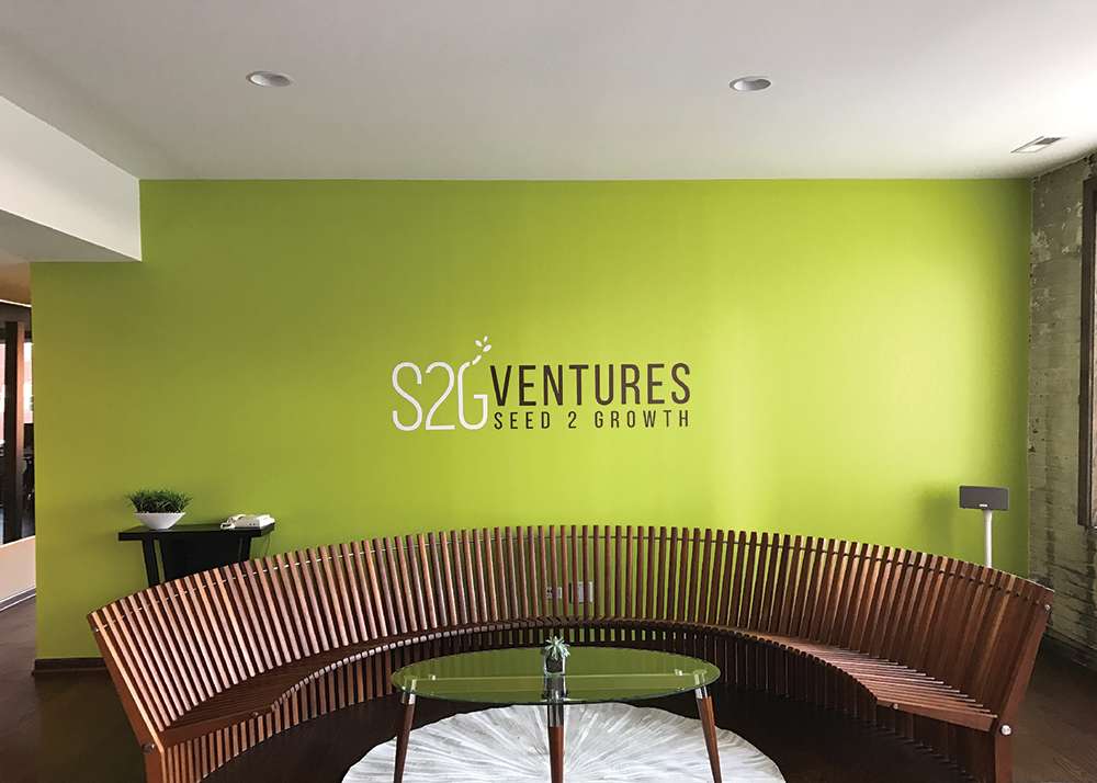 S2G Ventures Seed 2 Growth wall graphic logo