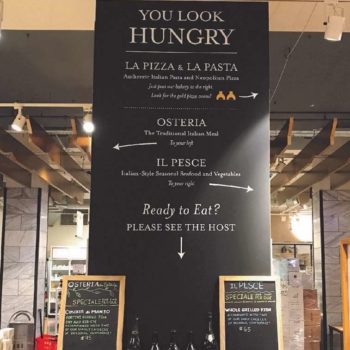 Custom banner for Italian restaurant