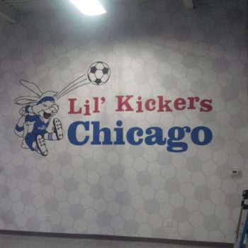 Custom wall graphic for Lil' Kickers