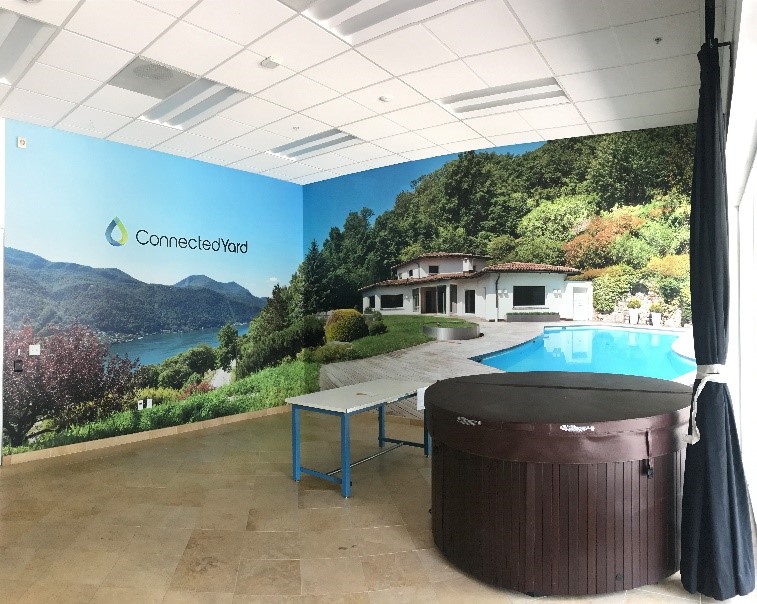 Wall mural for Connected Yard