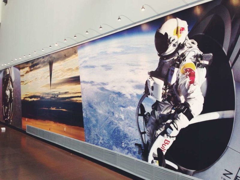 Wall mural with various space and sky images