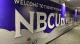 Wall mural promoting NBCUniversal news station