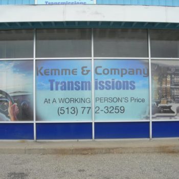 Window graphic for Kemme & Company Transmissions