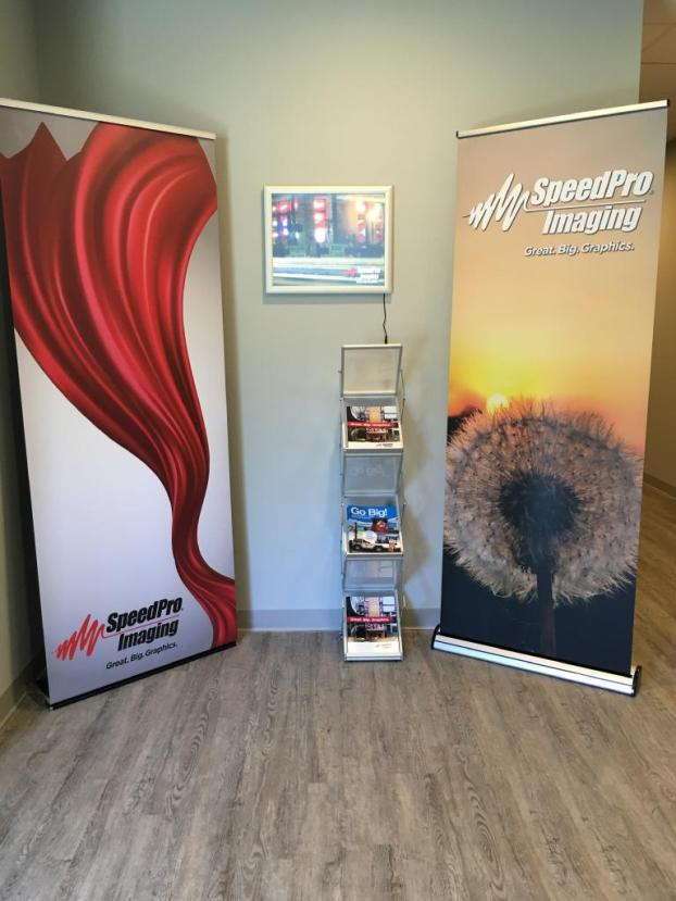 2 point of purchase displays for SpeedPro Imaging
