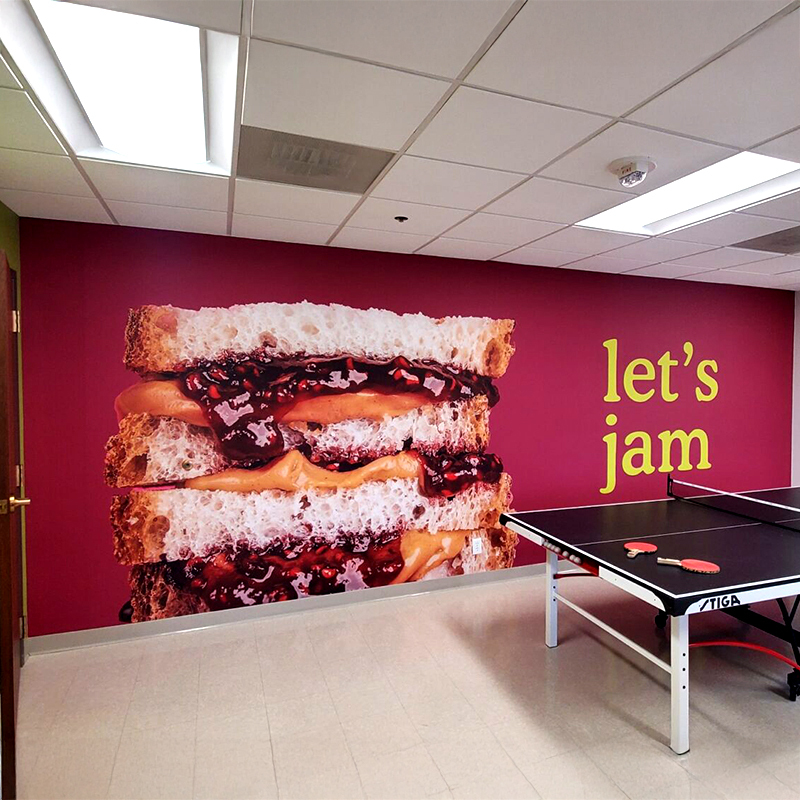 SpeedPro Cincinnati Ohio Breakroom Wall Mural
