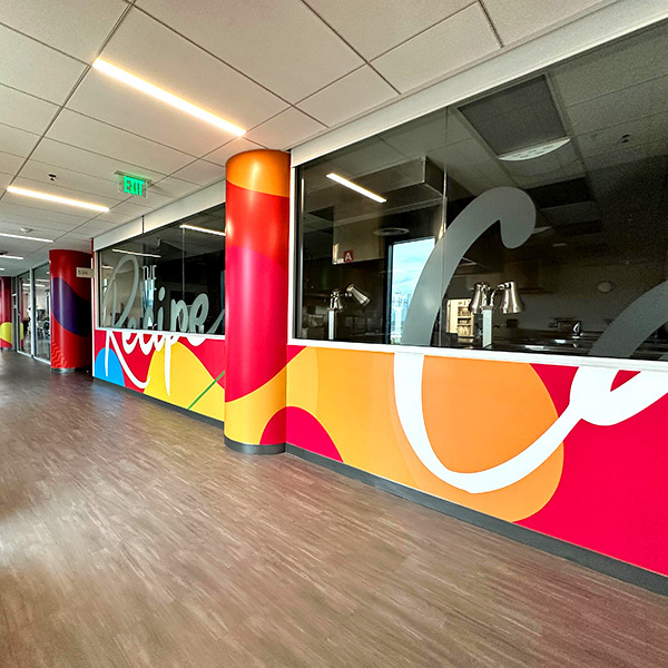 SpeedPro Cincinnati Ohio Interior Wall Mural and Window Graphics