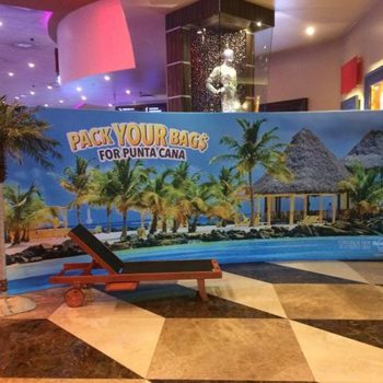 Banner for a vacation