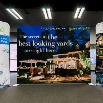Trade show display made for Conserva Irrigation
