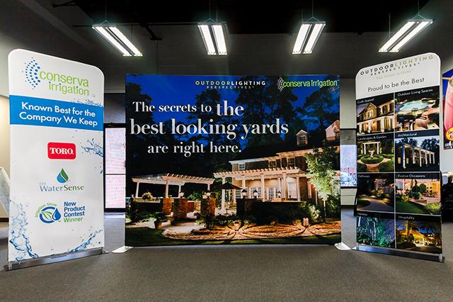 Trade show display made for Conserva Irrigation