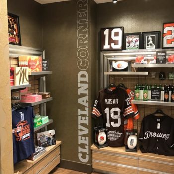 Custom Cleveland Corner graphic for sports store