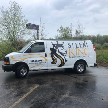 Steem King Cleaning vehicle wrap side view