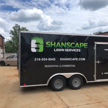 Shanscape Lawn Services trailer wrap