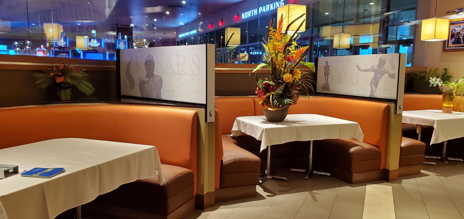 Restaurant seat graphics
