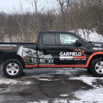 Garfield truck wrap