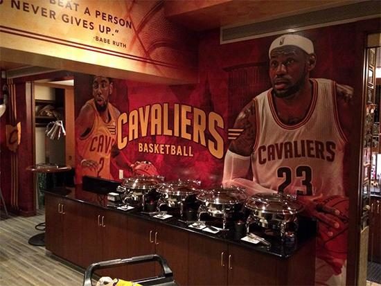 Cleveland CAVS wall mural