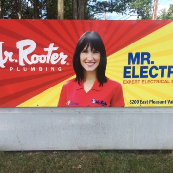 Mr. Rooter Plumbing signage