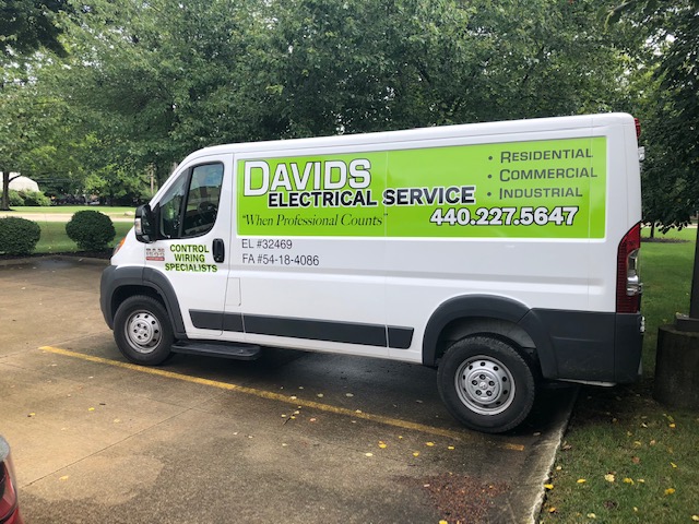 Davids Electrical Service vehicle decals 