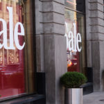 Sale signs in the window