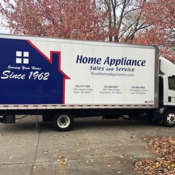Home Appliance delivery truck