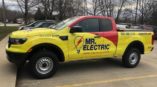 Another view of Mr. Electric truck wrap