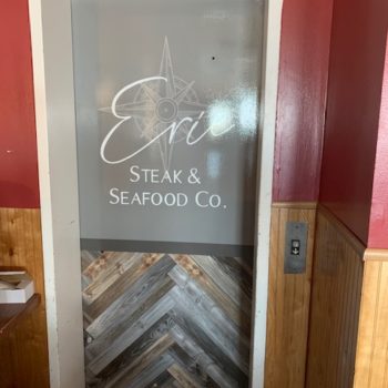 Erie Steak & Seafood elevator wrap