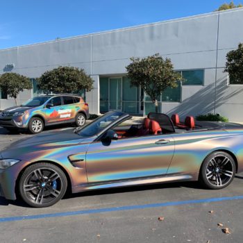 Shiny Maserati Car Wrap in Orange County
