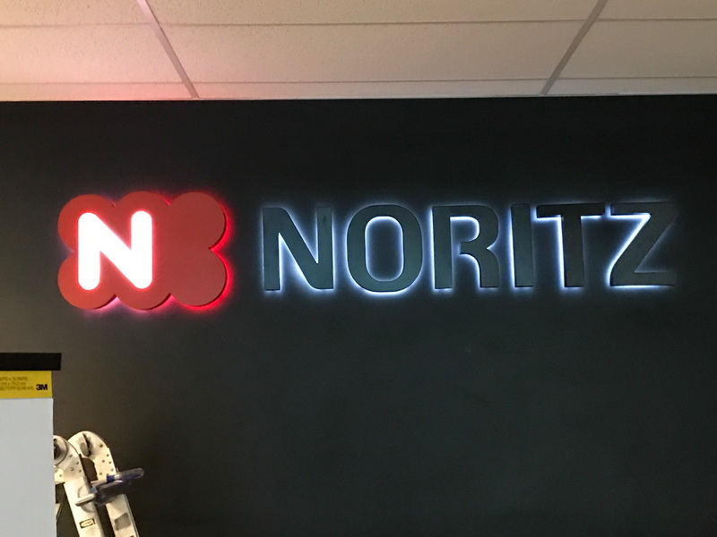 light-up sign for Noritz