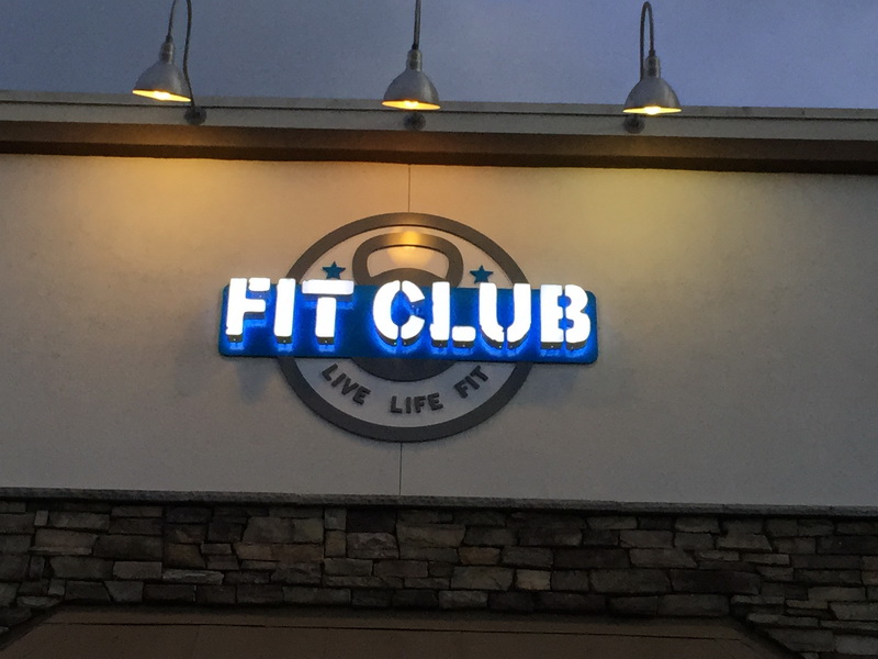 Wall graphic for Fit Club