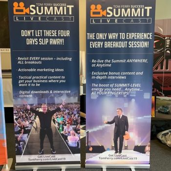 Summit Livecast standing banners