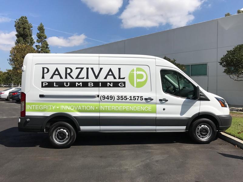 Vehicle wrap for Parzival Plumbing