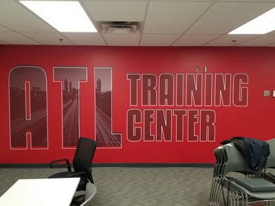 Wall decal for ATL Training Center