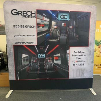 Grech Motors standing banner