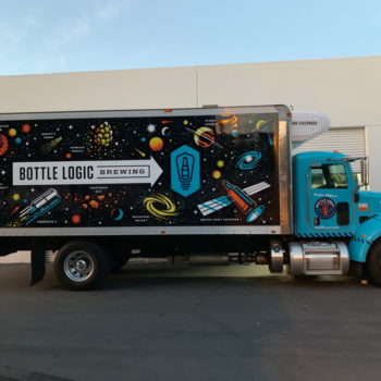 Bottle Logic Brewing truck wrap