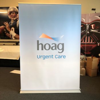 Hoag urgent care retractable banner stand
