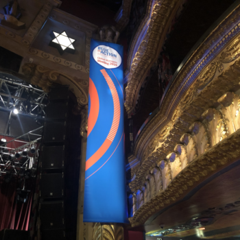 Blue in Action large vertical banner
