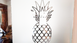 Pineapple glass etching