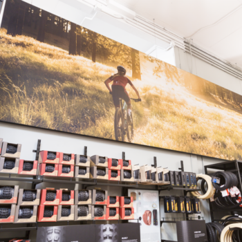 Bicycle shop POP display