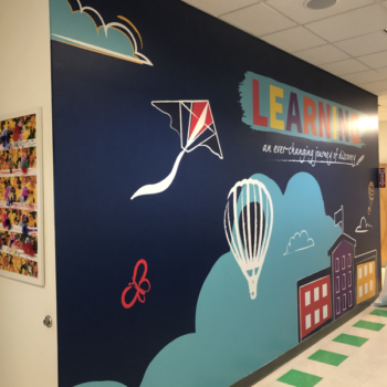 School wall mural