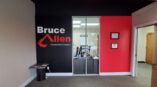 Corporate or business building exterior signage