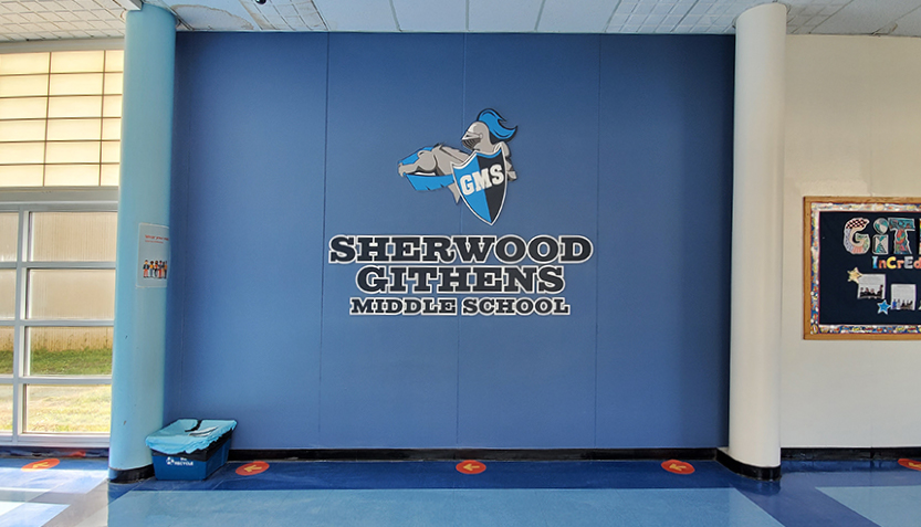 Interior hallway graphics and signage by Columbus sign company