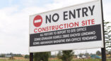 Construction project signage and banners by Columbus sign company
