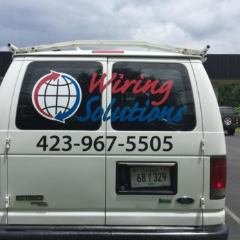 Wiring Solutions vehicle decal